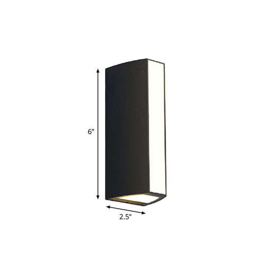 Modern Black Triangle Prism LED Wall Light in Warm/White Light - Small/Medium/Large Sizes