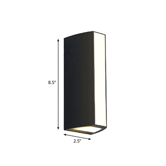 Modern Black Triangle Prism LED Wall Light in Warm/White Light - Small/Medium/Large Sizes