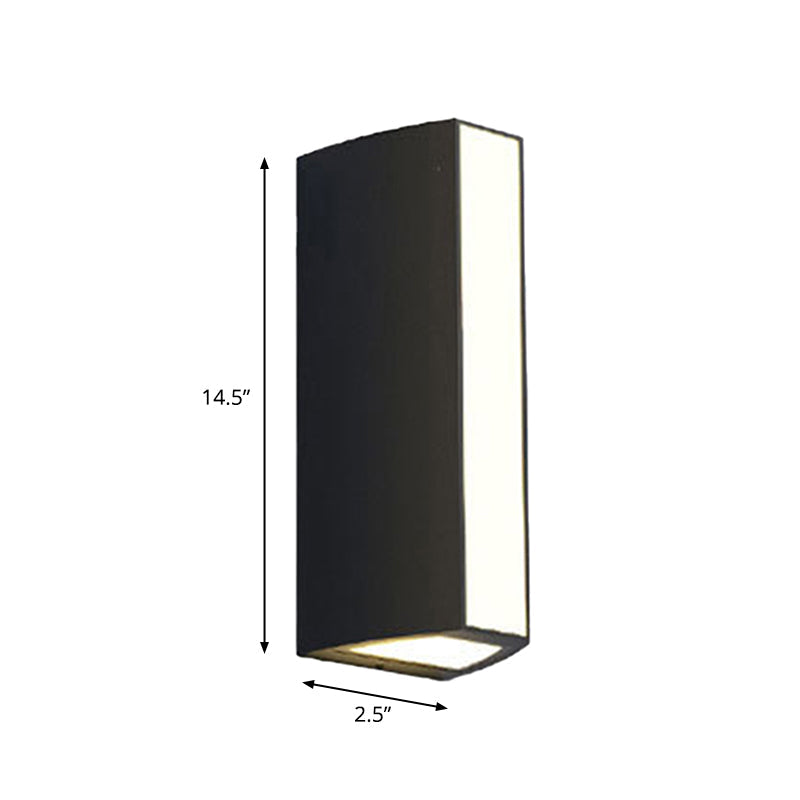 Modern Black Triangle Prism LED Wall Light in Warm/White Light - Small/Medium/Large Sizes