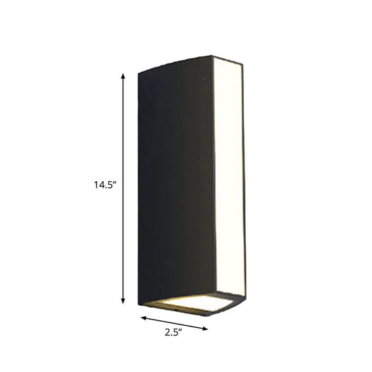 Modern Black Triangle Prism LED Wall Light in Warm/White Light - Small/Medium/Large Sizes