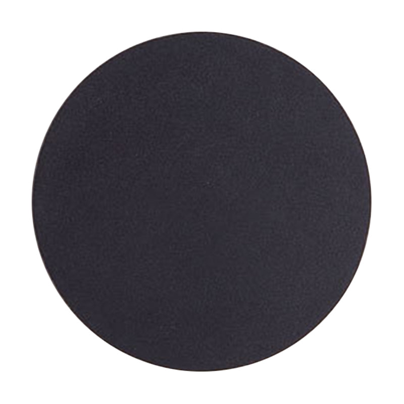 Minimalist Aluminum Flush Mount Wall Lamp with LED Sconce Light for Hallways - Black