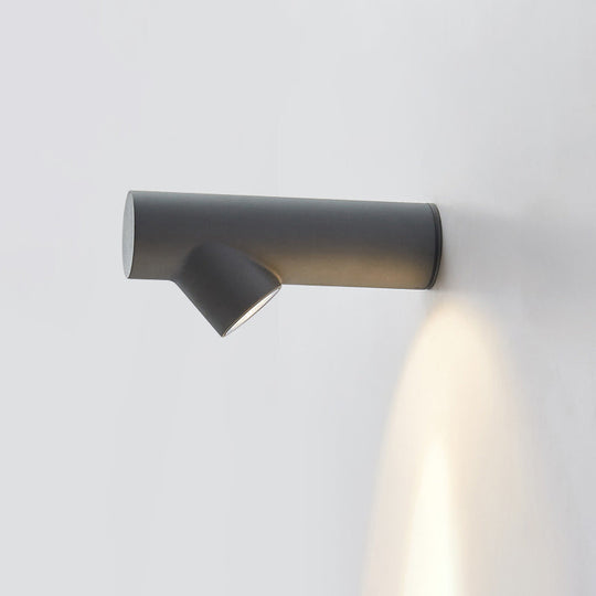 Nordic Metal LED Wall Sconce in Black/Grey/White - Bedside Lighting Solutions