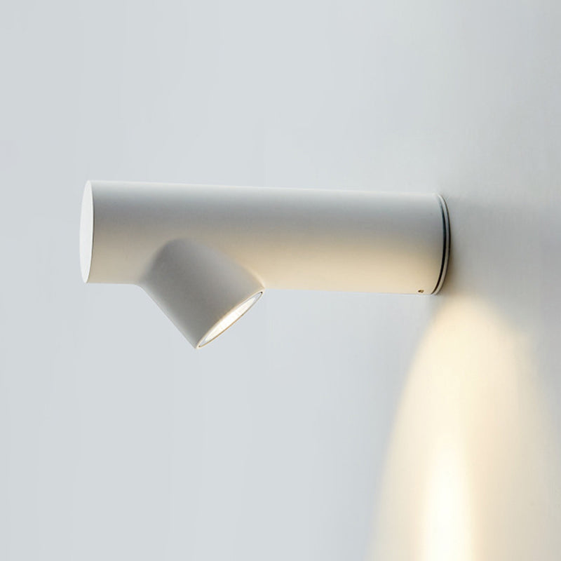 Nordic Metal LED Wall Sconce in Black/Grey/White - Bedside Lighting Solutions