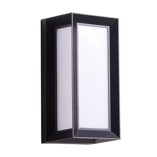 Modern Sound-Activated LED Wall Sconce in Black
