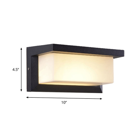 Modern Sound-Activated LED Wall Sconce in Black