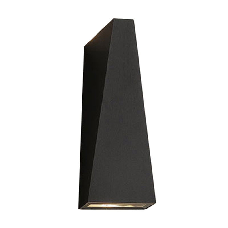 Nordic Metal Black Wall Lamp: Cube/Triangle/Cylinder LED Sconce for Outdoor