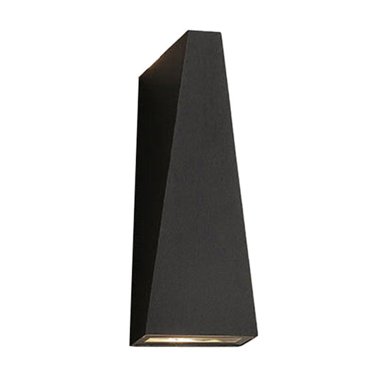 Nordic Metal Black Wall Lamp: Cube/Triangle/Cylinder LED Sconce for Outdoor