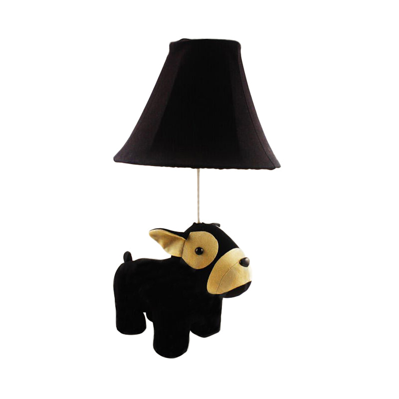 1-Head Cartoon Animal Desk Lamp for Kids' Bedroom - Soft Fabric Reading Light