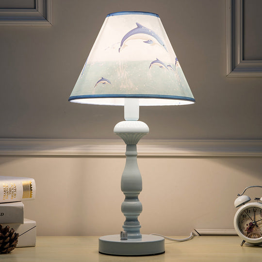 Blue Dolphin Desk Light: Fun Contemporary Reading Light for Kids' Bedroom
