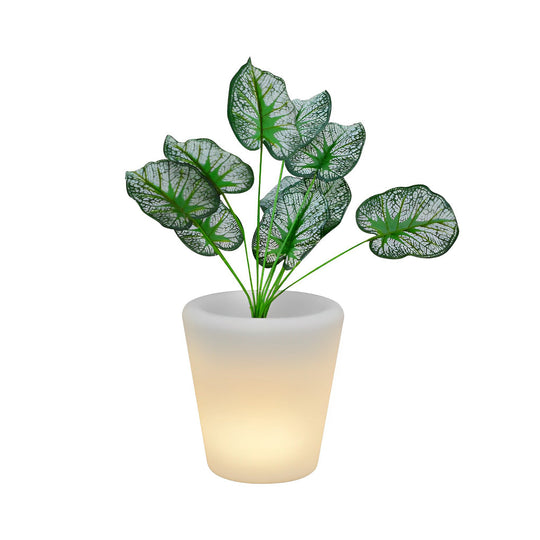 Luminous Flowerpot with RGB Lighting – Solar, Rechargeable & Hardwired Options