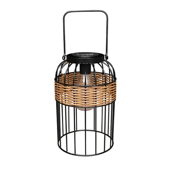 Portable Lantern Shape Rattan Solar Night Light – Waterproof & Intelligent