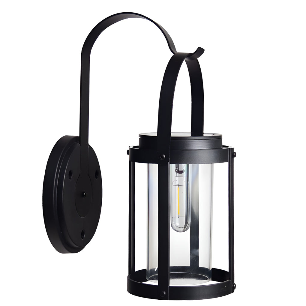 Portable Lantern Shaped Solar LED Waterproof Outdoor Wall Sconce