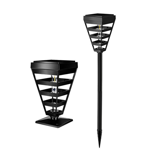 Smart Solar Powered Waterproof LED Outdoor Post Light