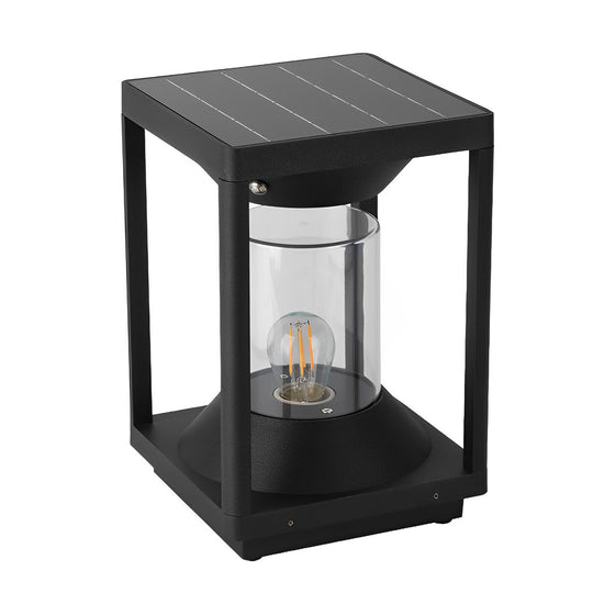 Square Minimalist LED Solar Fence Post Light Waterproof Outdoor Lamp