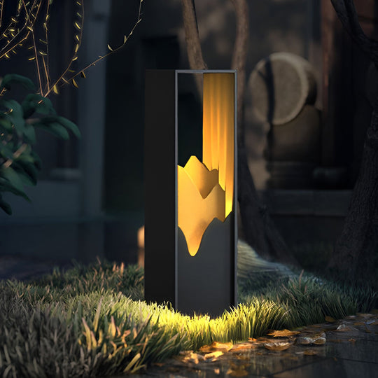 LED Mountain Scenery Path Lights Waterproof Landscape Lighting for Outdoor Elegance