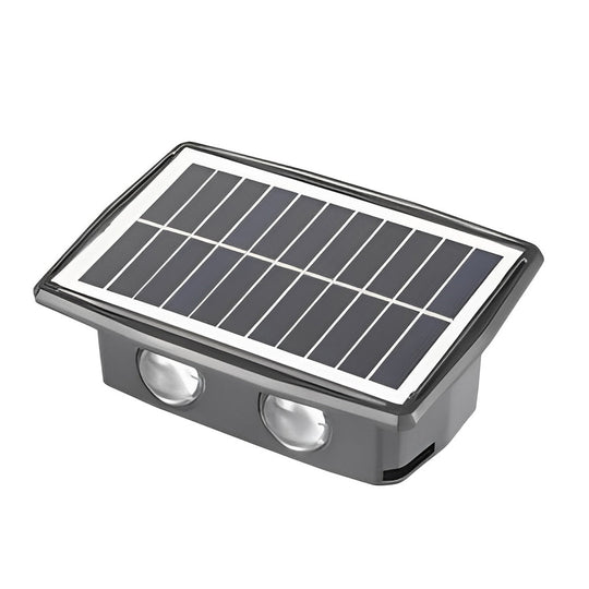 Rectangular Solar LED Up and Down Outdoor Wall Lamp