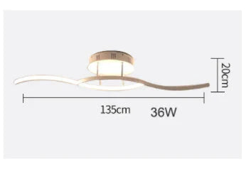 Modern Led Ceiling Lights For Living Room Bedroom Study Room Foyer Home Round Ceiling Lamp Matte Black/White Finished