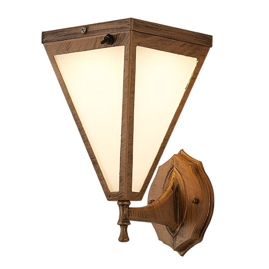 Industrial Tapered Solar LED Outdoor Wall Light