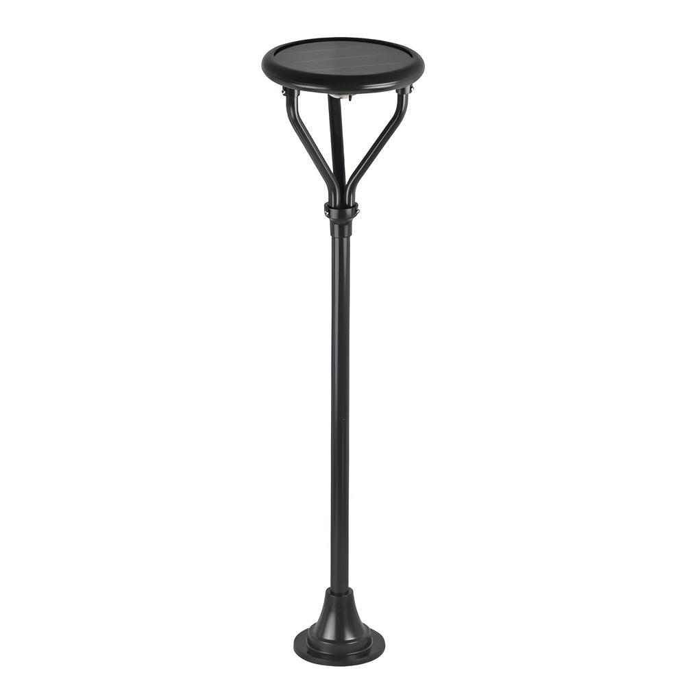 Intelligent Modern Solar LED Lamp Post – Outdoor Waterproof Round Light