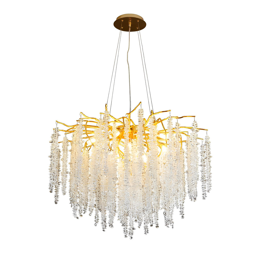 Creative Branches Crystal Pendant Three Step Dimming Modern Chandelier