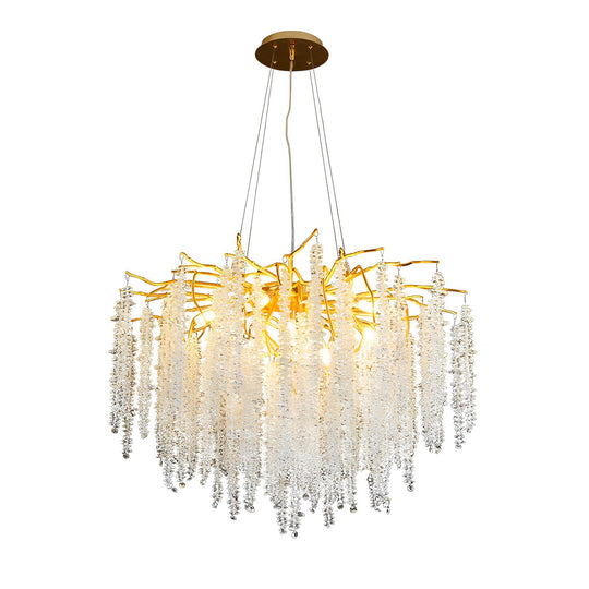 Creative Branches Crystal Pendant Three Step Dimming Modern Chandelier