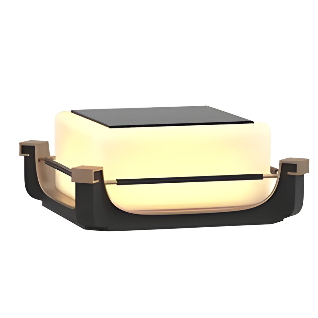 Waterproof LED Solar Deck Post Light Outdoor Fence Pillar Lamp