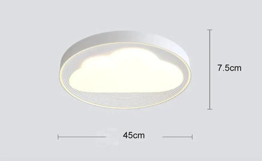 Nordic Cloud Iron Simple LED Ceiling Lamp