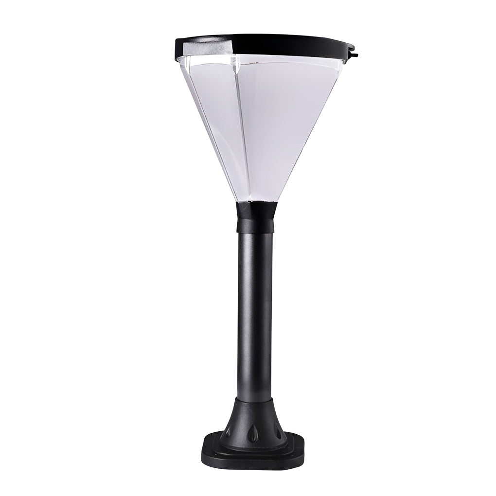 Cone-Shaped Solar LED Outdoor Pathway Light
