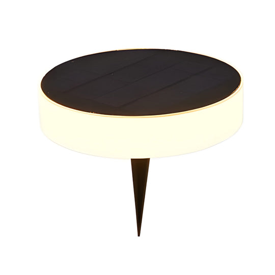 Seamless Solar Disk Lights Elegant LED Ground Lighting for Outdoor Landscapes
