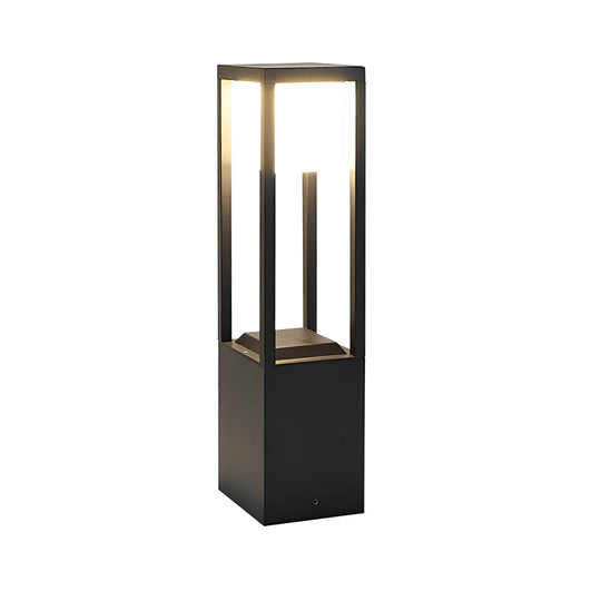 Hollow Rectangular Solar LED Pathway Bollard Lights