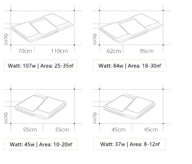 Modern Ceiling Lights Remote Dimmable Ceiling LED Lamp Fixture For Dining Living Room Bedroom Kitchen Home Decoration Light