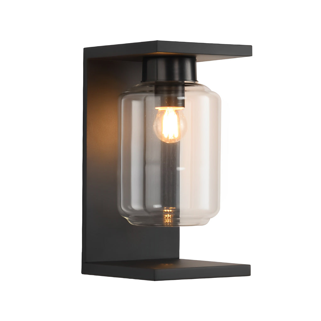 Outdoor Waterproof LED Glass Solar Wall Light with Remote