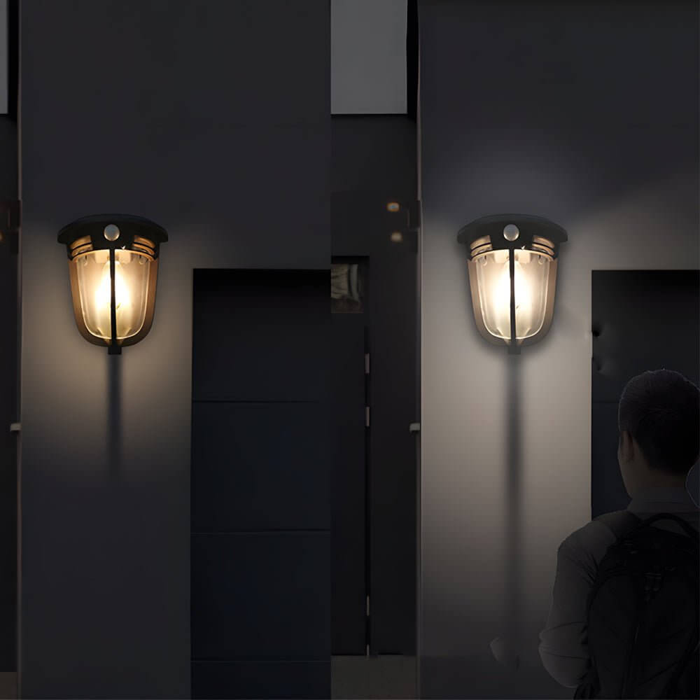 2-Pack Motion Sensor Solar LED Wall Lights