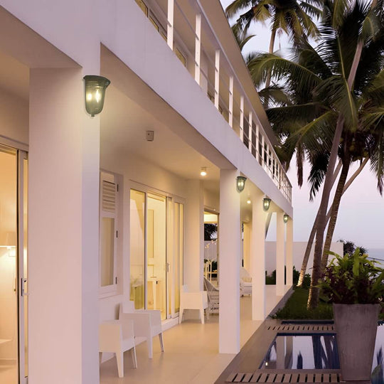 2-Pack Motion Sensor Solar LED Wall Lights