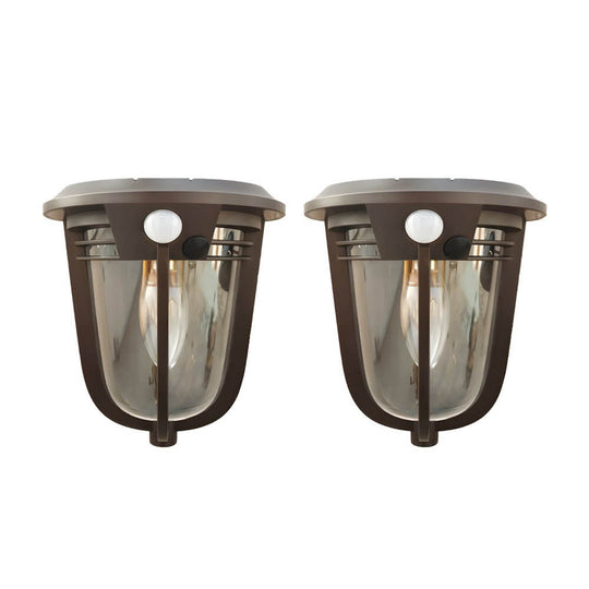 2-Pack Motion Sensor Solar LED Wall Lights