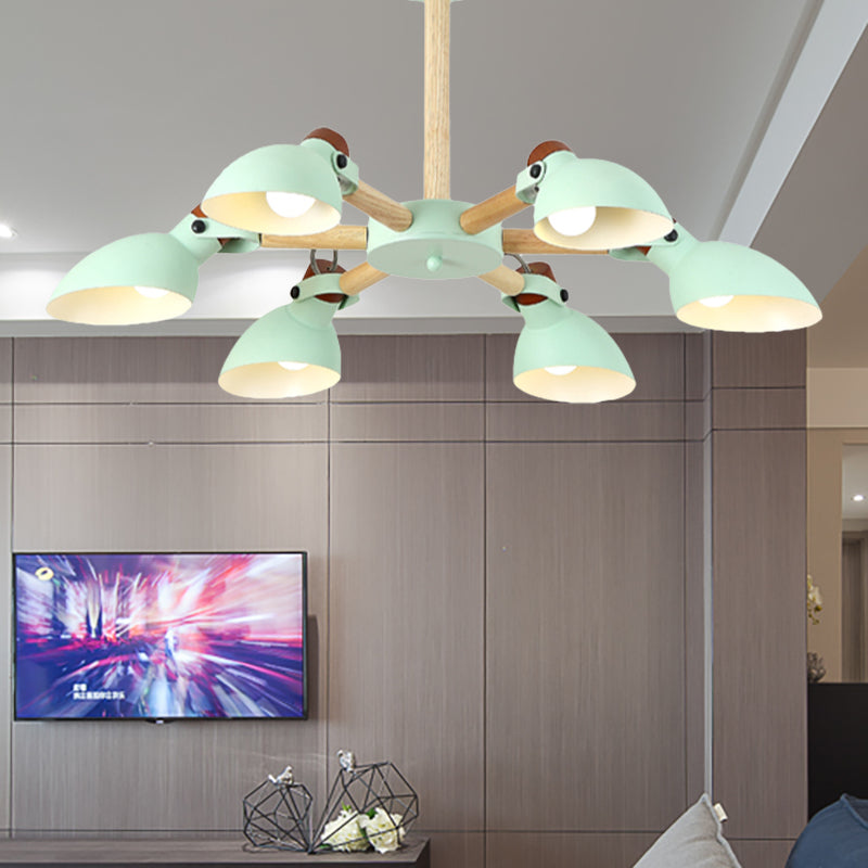 Nordic Half-Bottle Pendant Chandelier with Metal Shade - Stylish Lighting for Living Room