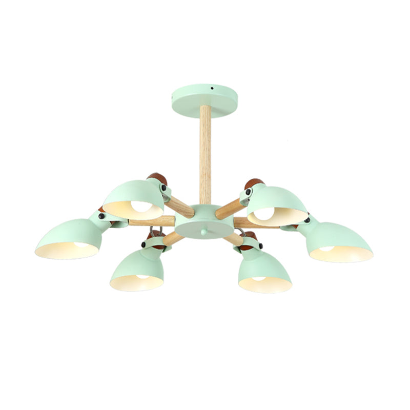 Nordic Half-Bottle Pendant Chandelier with Metal Shade - Stylish Lighting for Living Room