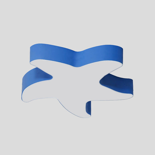 Modern LED Starfish Acrylic Ceiling Chandelier for Corridor