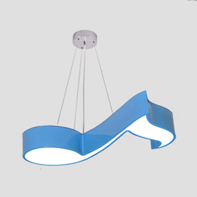 LED Acrylic Note Pendant Chandelier: Creative Suspension Lighting for Dance Room