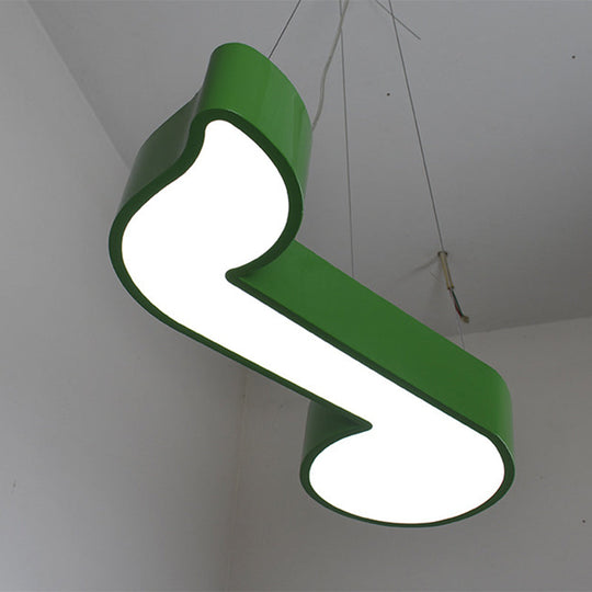 LED Acrylic Note Pendant Chandelier: Creative Suspension Lighting for Dance Room