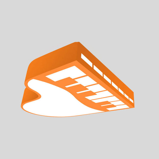 Cartoon LED Hanging Chandelier Piano Pendant Light for Corridor with Acrylic Shade