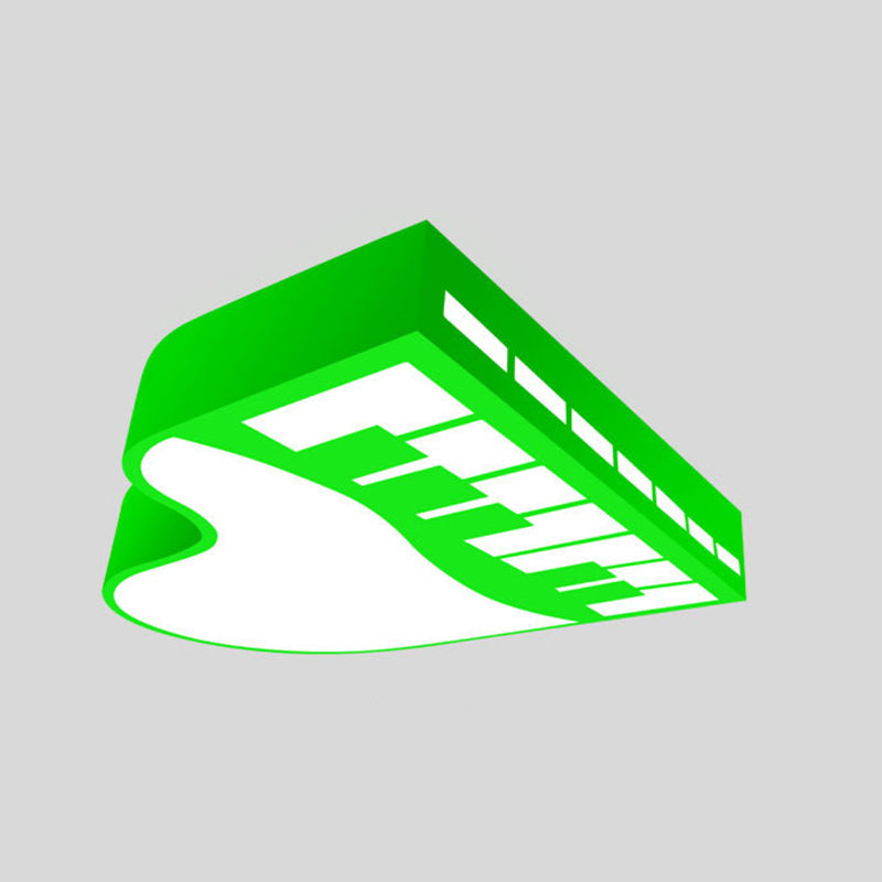 Cartoon LED Hanging Chandelier Piano Pendant Light for Corridor with Acrylic Shade