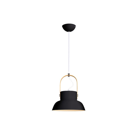 Minimalistic Metal Pendant Dining Room Lamp with Handle