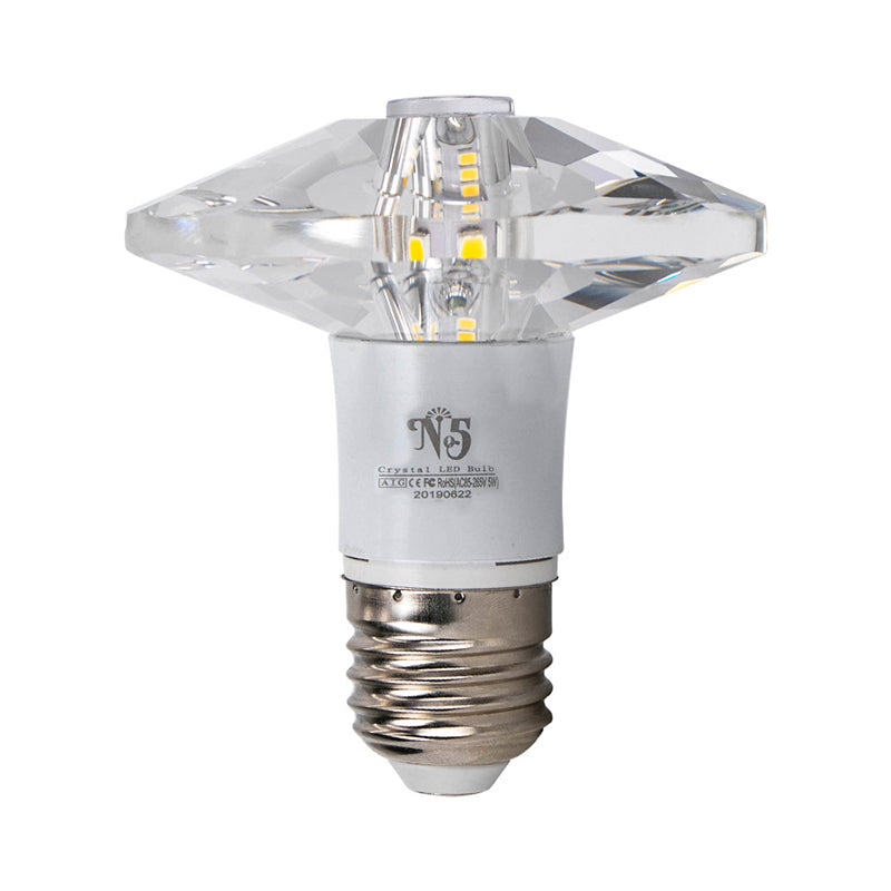 Modern Clear Crystal Diamond LED Flush Mount Light Fixture for Porch