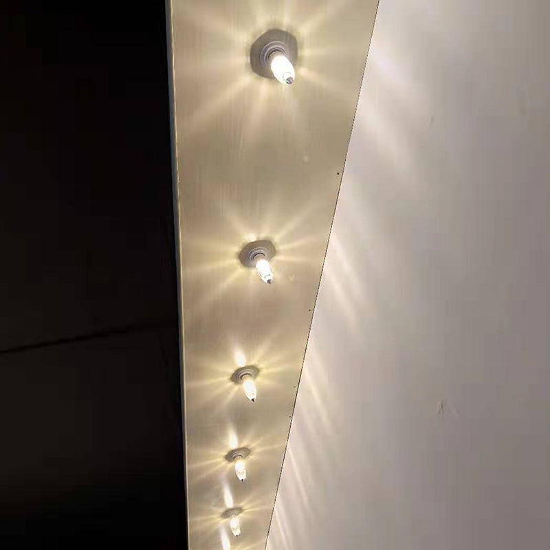 Modern Crystal LED Flush Mount Ceiling Light Fixture