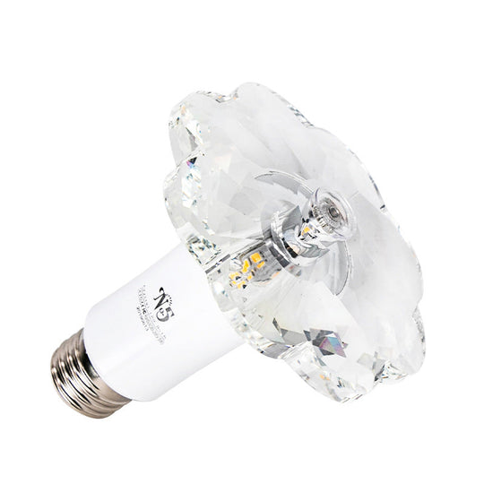Modern LED Floweret Flushmount Light for Doorway - Clear Crystal