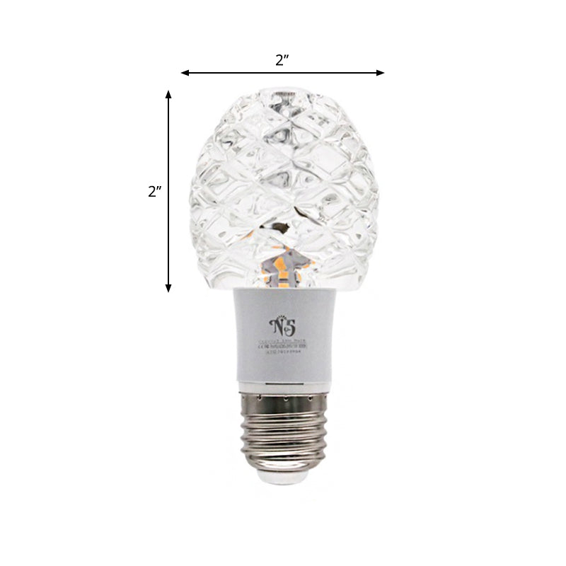 Pinecone Mini LED Crystal Flushmount Ceiling Light for Porch - Minimalist and Clear