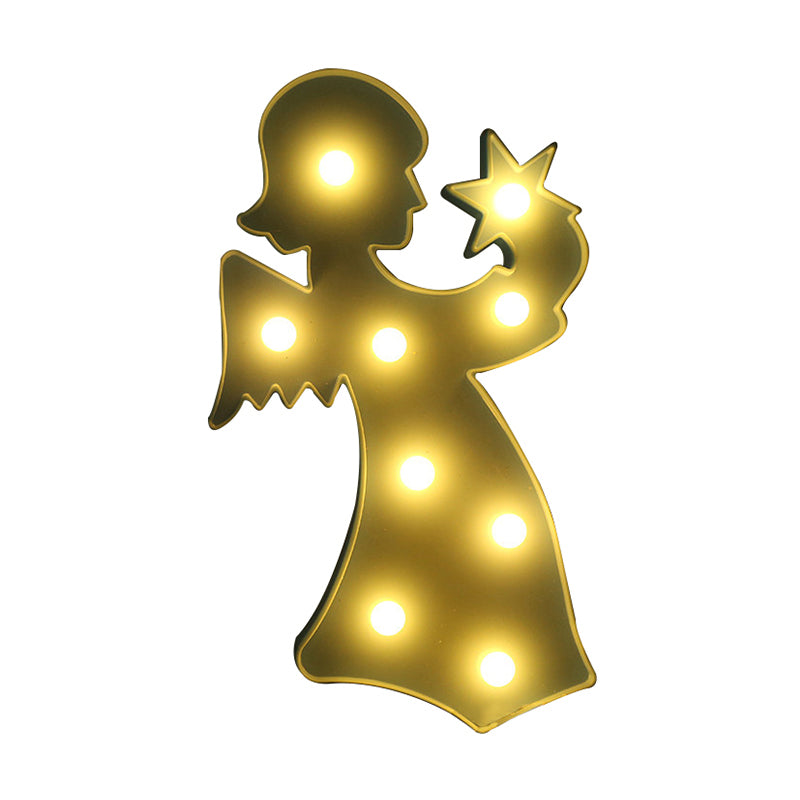 Contemporary LED Wall Night Light with Geometric White Design and Plastic Shade