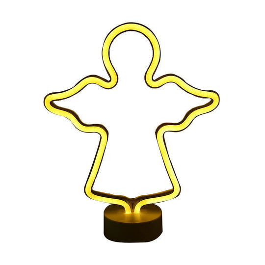 Contemporary LED Wall Night Light with Geometric White Design and Plastic Shade