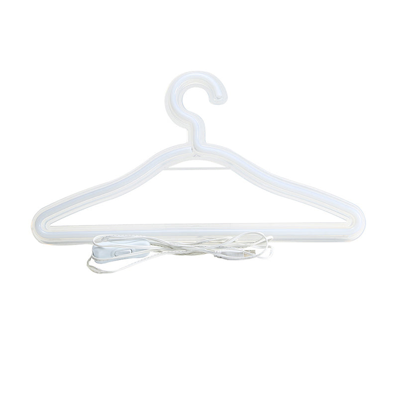 Minimal White USB LED Night Lamp: Wall Hanging Bedside Light for Bedroom